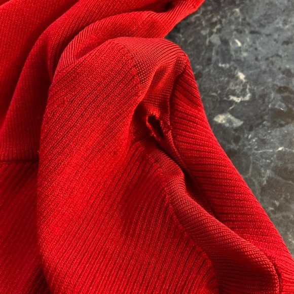 Helmut Lang Viscose Stretch T-Neck Sweater Knit - Picture 4 of 5